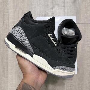 Nike Air Jordan 3 Retro OFF NOIR  Black CK9246-001 Womens Size 6